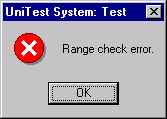 Range check error